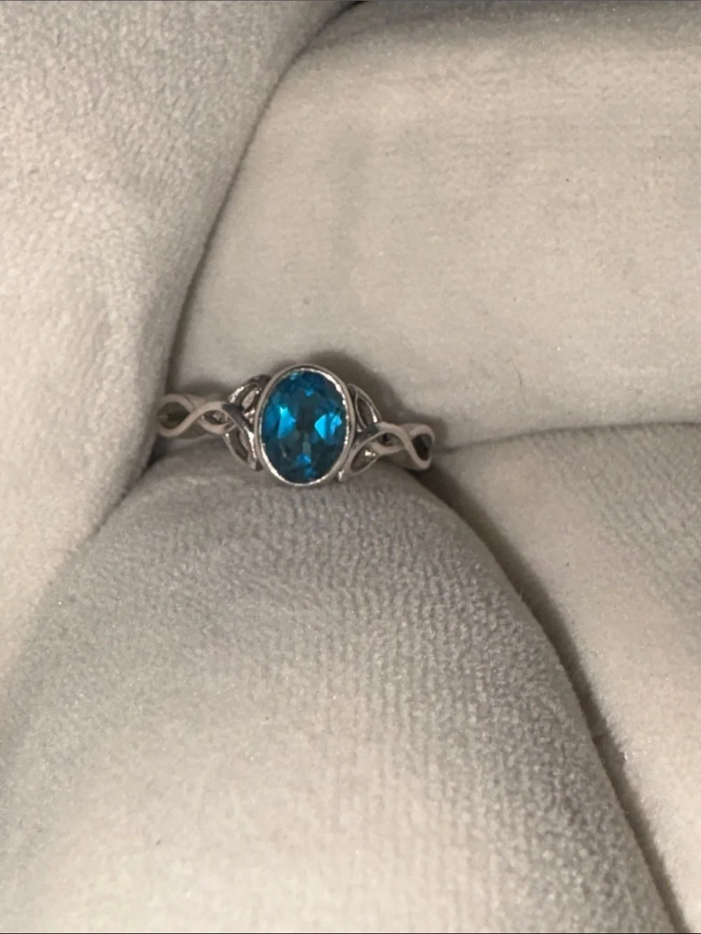 Sterling Silver Blueberry London Blue Topaz Ring